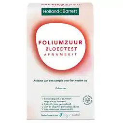 Holland & Barrett Holland & Barrett Foliumzuur Bloedtest Afnamekit - 1 stuk aanbieding