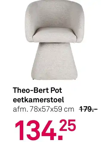 Karwei Theo Bert Pot eetkamerstoel aanbieding