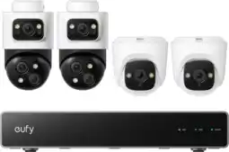 Coolblue Eufy PoE Security System + NVR + S4 2-Pack + E41 2-Pack aanbieding