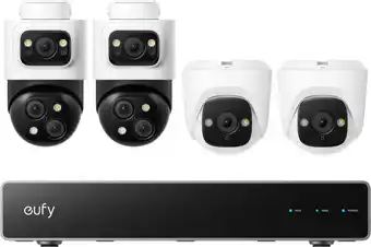 Coolblue Eufy PoE Security System + NVR + S4 2-Pack + E41 2-Pack aanbieding