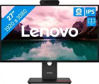 Coolblue Lenovo ThinkVision T27-40 + MC60 Webcam aanbieding
