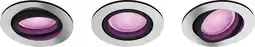 Coolblue Philips Hue Centura inbouwspot White and Color - rond - Aluminium - 3-pack aanbieding