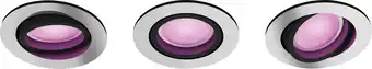 Coolblue Philips Hue Centura inbouwspot White and Color - rond - Aluminium - 3-pack aanbieding