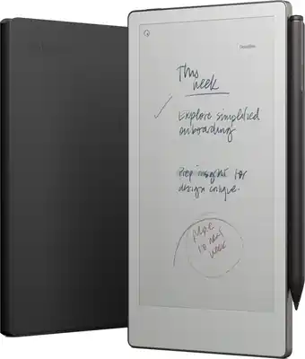 Coolblue reMarkable Paper Pro Move met Book Case Leer Zwart aanbieding