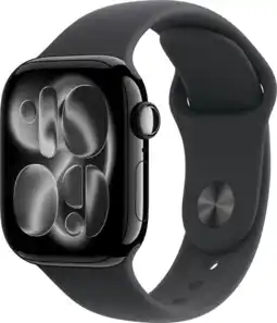 Coolblue Apple Watch Series 11 Cellular 42mm Zwart Sportband S/M aanbieding