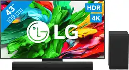 Coolblue LG 43 QNED86 EVO 4K (2025) + LG DS40T aanbieding