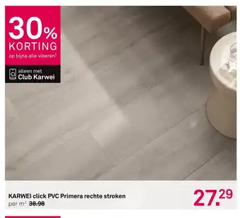 Karwei KARWEI click PVC Primera rechte stroken aanbieding