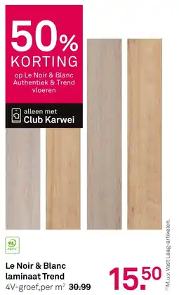Karwei Le Noir & Blanc laminaat Trend aanbieding