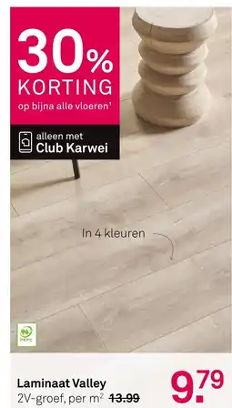 Karwei Laminaat Valley aanbieding