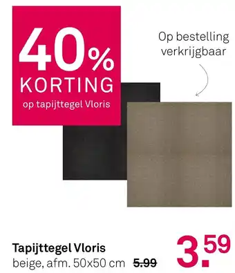 Karwei Tapijttegel Vloris aanbieding