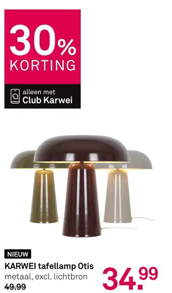 Karwei KARWEI tafellamp Otis aanbieding