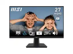 MediaMarkt MSI Pro Mp275q - 27 Inch 2560 X 1440 (wqhd) Ips-paneel aanbieding