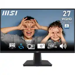 MediaMarkt MSI Pro Mp275q - 27 Inch 2560 X 1440 (wqhd) Ips-paneel aanbieding