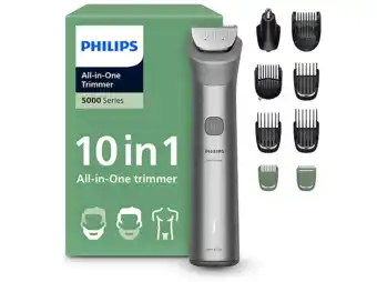 MediaMarkt Philips Mg5931/15 Philips Series 5000 10 In 1 Multigroom Licht Grijs aanbieding