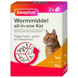 Pets Place Beaphar Wormmiddel All-In-One Kat - Anti wormenmiddel - 2 stuks aanbieding