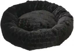 Pets Place Adori Donut Faiza - Kattenmand - Ø50x17 cm Zwart aanbieding