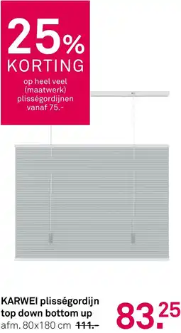 Karwei Karwei plisségordijn top down bottom up aanbieding