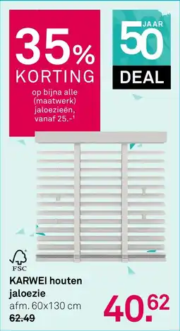 Karwei Karwei houten jaloezie aanbieding