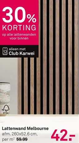 Karwei Lattenwand Melbourne aanbieding