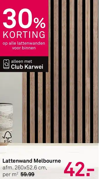 Karwei Lattenwand Melbourne aanbieding