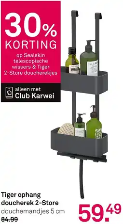 Karwei Tiger ophang doucherek 2-Store aanbieding