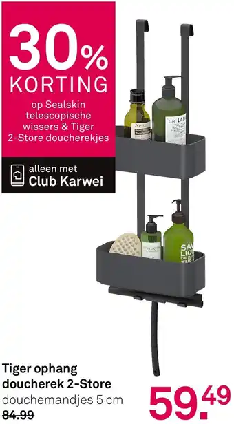 Karwei Tiger ophang doucherek 2-Store aanbieding