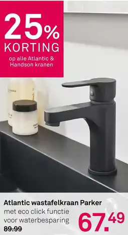 Karwei Atlantic wastafelkraan Parker aanbieding