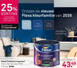 Karwei Flexa Creations muurverf aanbieding