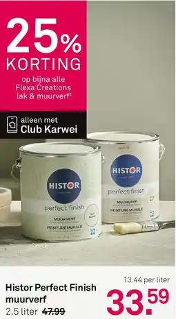Karwei Histor Perfect Finish muurverf aanbieding