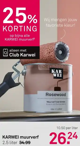 Karwei Karwei muurverf aanbieding
