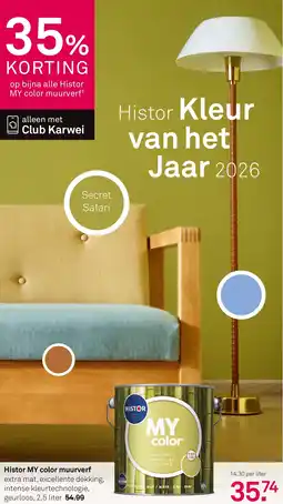 Karwei Histor MY color muurverf aanbieding