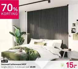 Karwei Decowall lattenwand MDF aanbieding