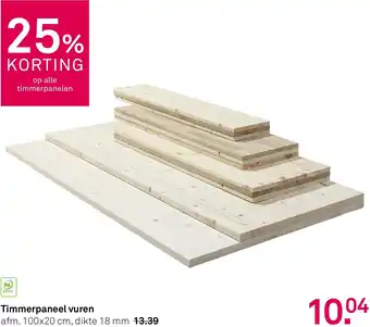 Karwei Timmerpaneel vuren aanbieding