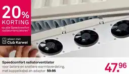 Karwei Speedcomfort radiatorventilator aanbieding