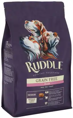 Pets Place Ruddle Senior Medium & Large Breed Grainfree - Hondenvoer - Eend 3 kg aanbieding