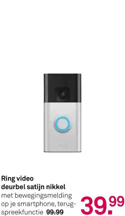 Karwei Ring video deurbel satijn nikkel aanbieding