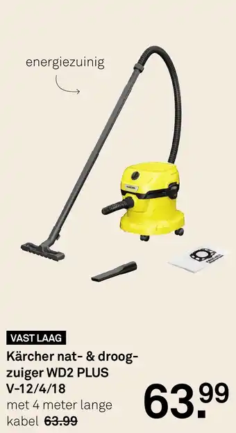 Karwei Kärcher nat & droogzuiger WD2 PLUS V-12/4/18 aanbieding