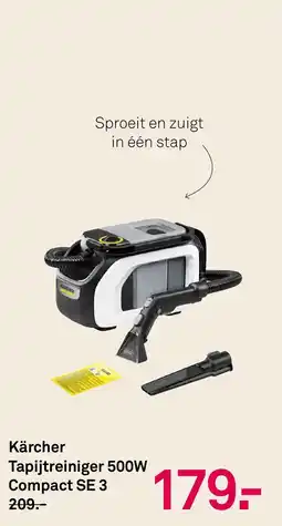 Karwei Kärcher Tapijtreiniger 500W Compact SE 3 aanbieding