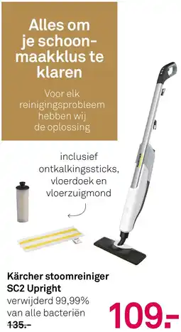 Karwei Kärcher stoomreiniger SC2 Upright aanbieding