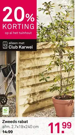 Karwei Zweeds rabat aanbieding
