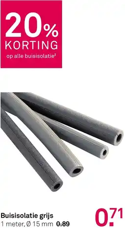 Karwei Buisisolatie grijs aanbieding