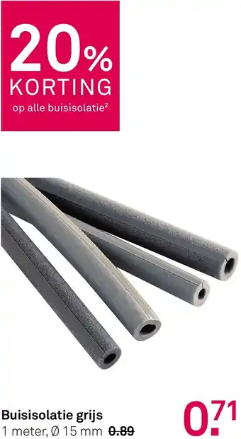 Karwei Buisisolatie grijs aanbieding
