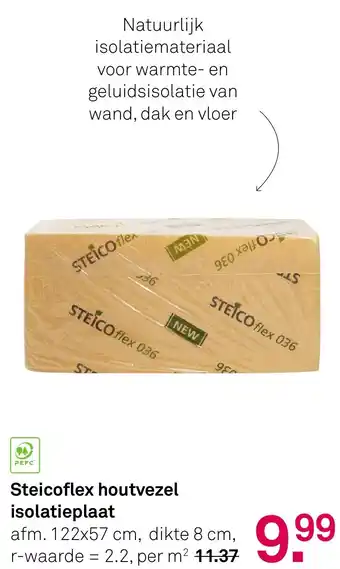 Karwei Steicoflex houtvezel isolatieplaat aanbieding
