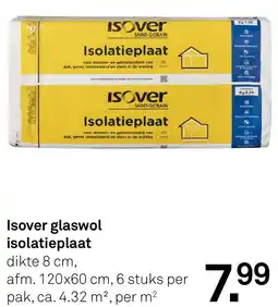 Karwei Isover glaswol isolatieplaat aanbieding