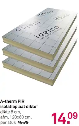 Karwei A-therm PIR isolatieplaat dikte¹ aanbieding