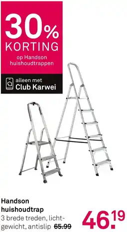 Karwei Handson huishoudtrap aanbieding