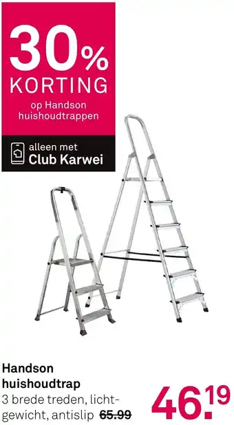 Karwei Handson huishoudtrap aanbieding