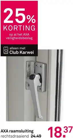 Karwei AXA raamsluiting aanbieding