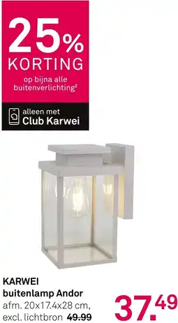 Karwei Karwei buitenlamp Andor aanbieding
