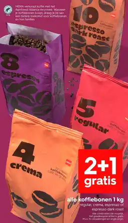 HEMA Alle koffiebonen aanbieding